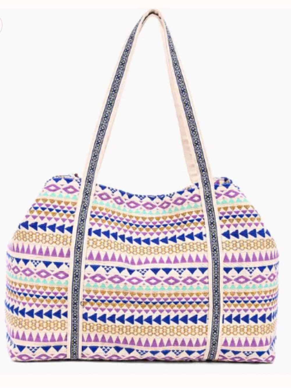 America & Beyond Ella Tribal Embellished Tote - Picture 3 of 8